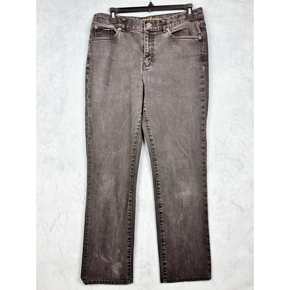Lauren Jeans Co Ralph Lauren Classic Straight Leg Jeans Faded Black Size 8